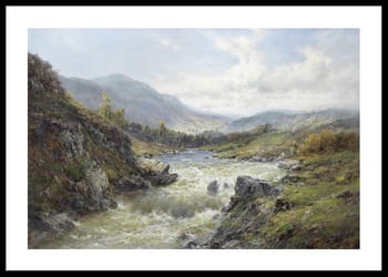 Poster Falls Of The Tay By Alfred de Breanski Sr