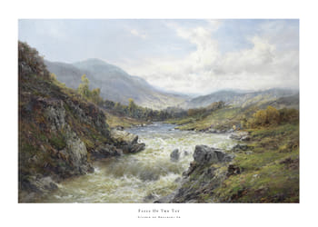 Poster Falls Of The Tay By Alfred de Breanski Sr