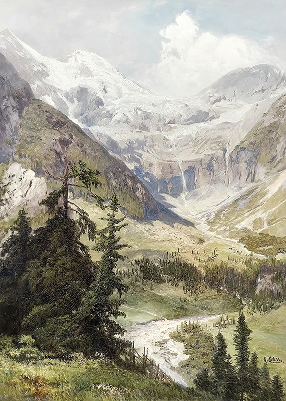 Sommer Im Gebirge By Konrad Petrides-12