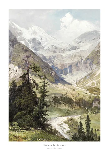 Poster Sommer Im Gebirge By Konrad Petrides