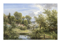 Blühende Obstbäume Bei Loschwitz By Eduard Leonhardi-3