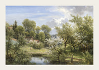 Blühende Obstbäume Bei Loschwitz By Eduard Leonhardi-5