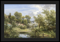 Blühende Obstbäume Bei Loschwitz By Eduard Leonhardi-6