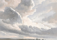 Study Of Clouds With A Sunset Near Rome By Simon Denis-9