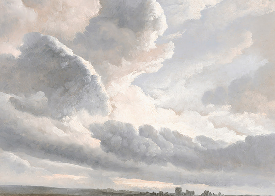 Study Of Clouds With A Sunset Near Rome By Simon Denis-12