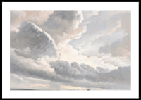 Study Of Clouds With A Sunset Near Rome By Simon Denis-2
