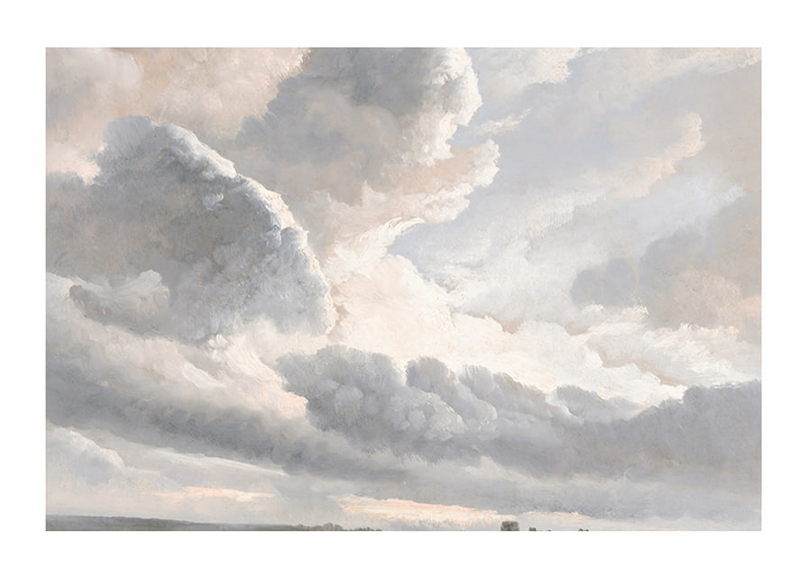 Study Of Clouds With A Sunset Near Rome By Simon Denis-12