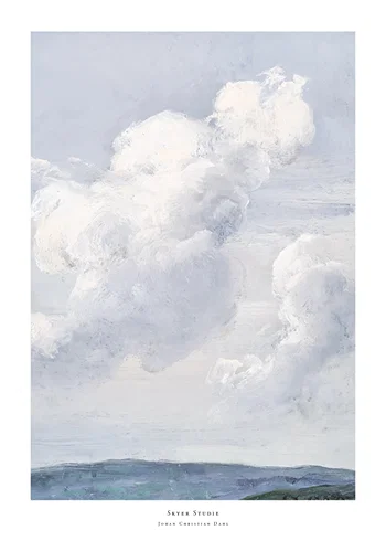 Poster Skyer Studie By Johan Christian Dahl
