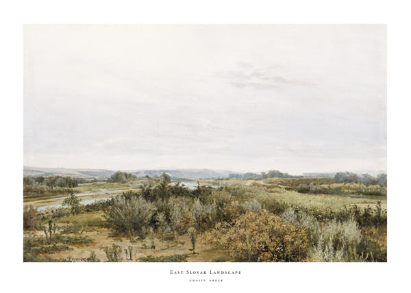 Plakatas East Slovak Landscape By Ľudovít Čordák
