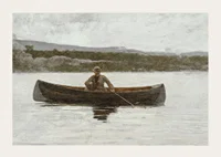 Playing A Fish By Winslow Homer-5