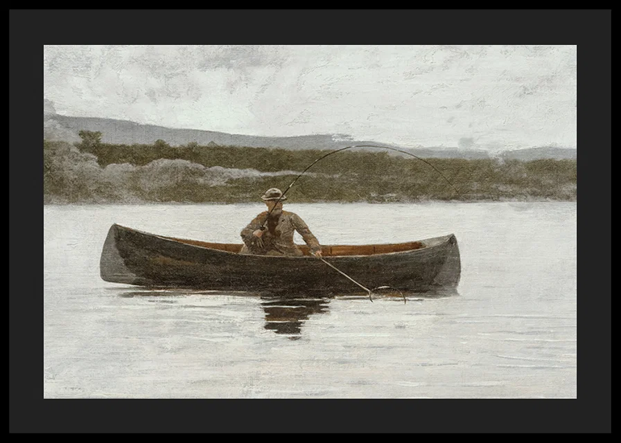 Playing A Fish By Winslow Homer-12