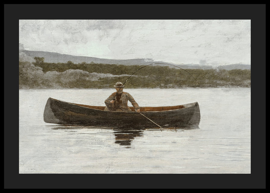 Playing A Fish By Winslow Homer-12