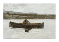 Playing A Fish By Winslow Homer-3