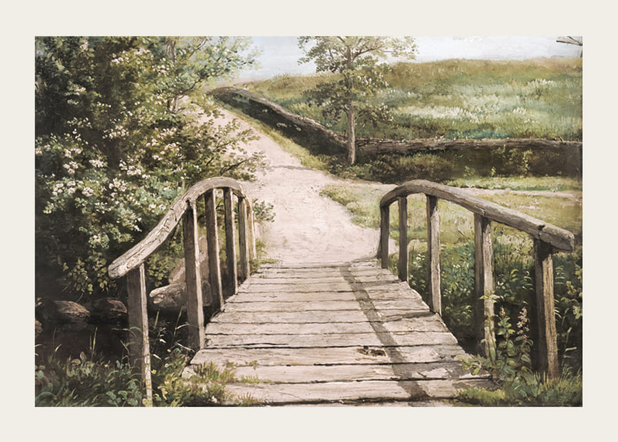 Broen Over Kirkegårdsåen I Assens By Dankvart Dreyer-12