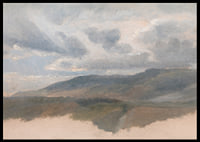 Landscape Study With Clouds By Emile Loubon-8