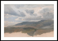 Landscape Study With Clouds By Emile Loubon-2