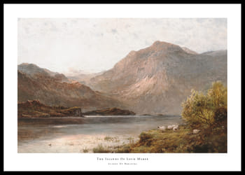 Poster The Islands Of Loch Maree By Alfred De Bréanski