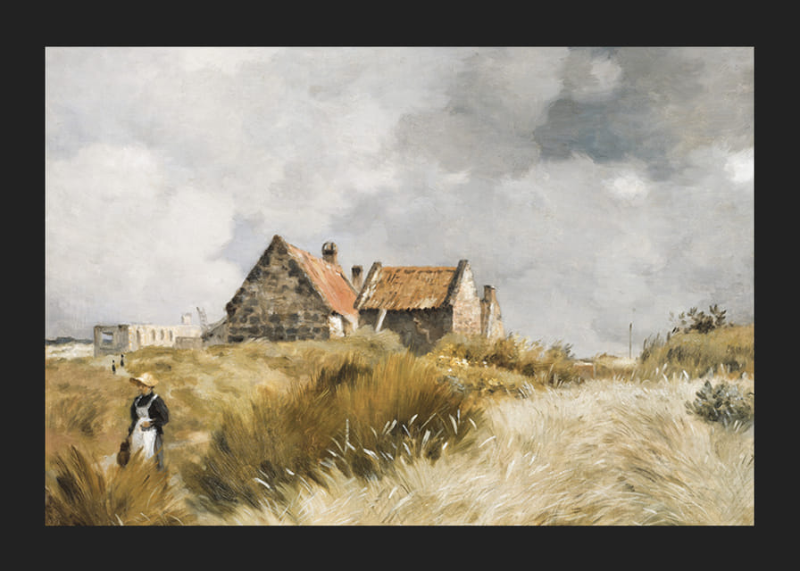 Cottage In The Dunes By Jean-Charles Cazin-12