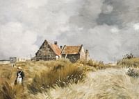 Cottage In The Dunes By Jean-Charles Cazin-3