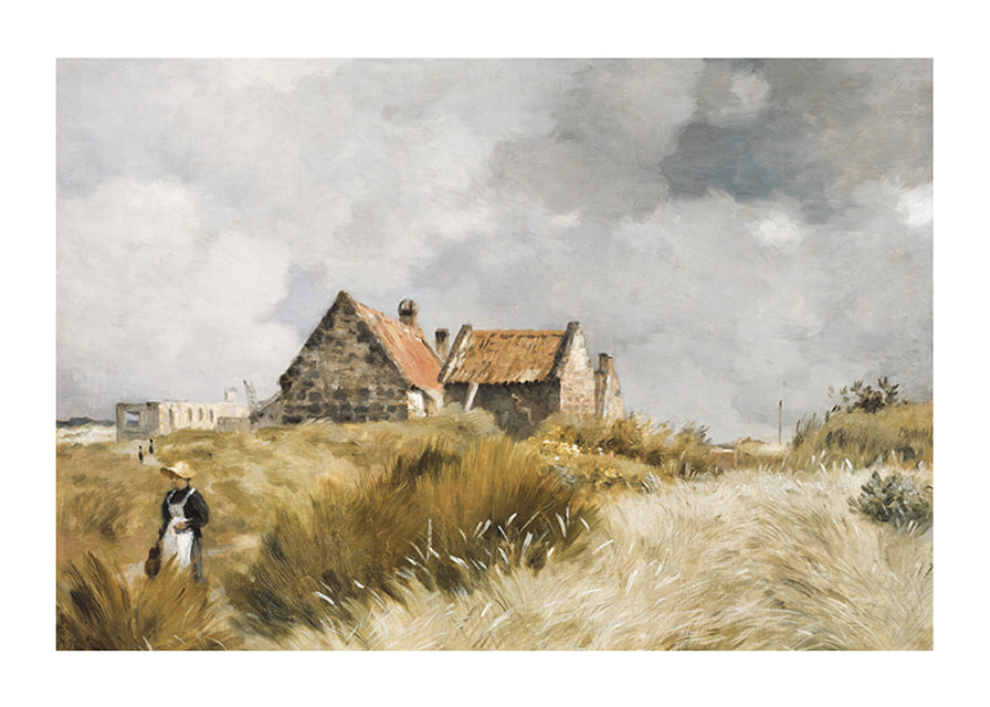 Cottage In The Dunes By Jean-Charles Cazin-12