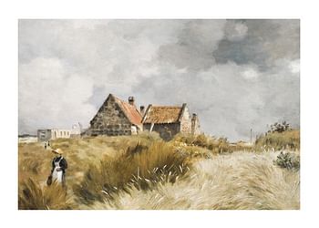 Poster Cottage In The Dunes By Jean-Charles Cazin