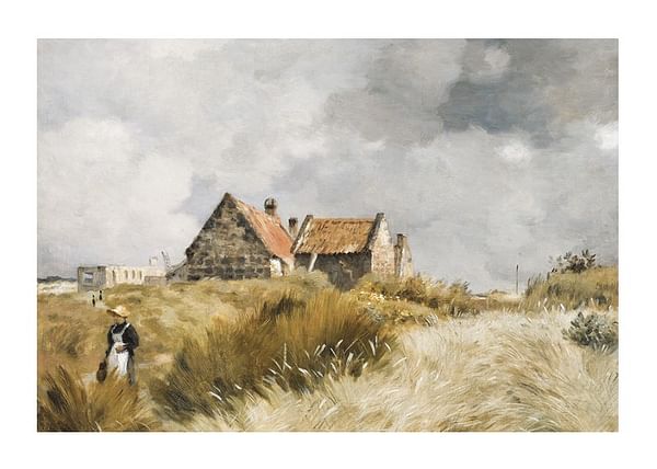 Plagát Cottage In The Dunes By Jean-Charles Cazin