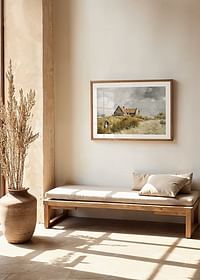 Cottage In The Dunes By Jean-Charles Cazin-4