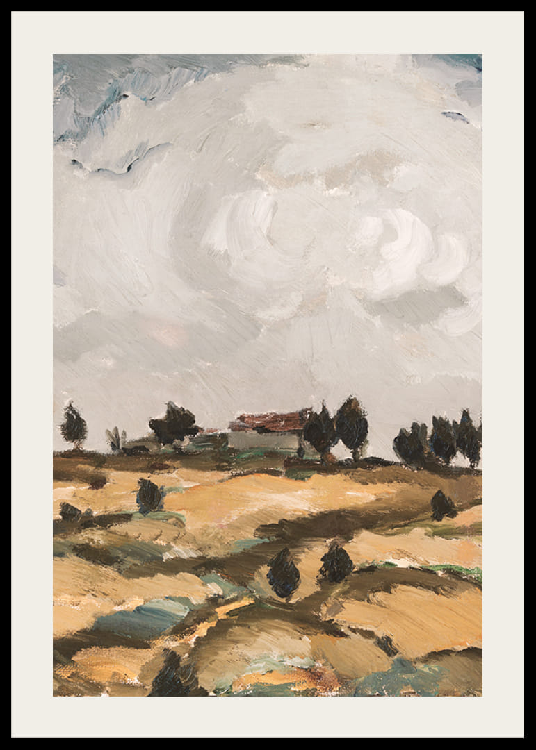 Autumn Landscape With Clouds By Ilmari Aalto-12
