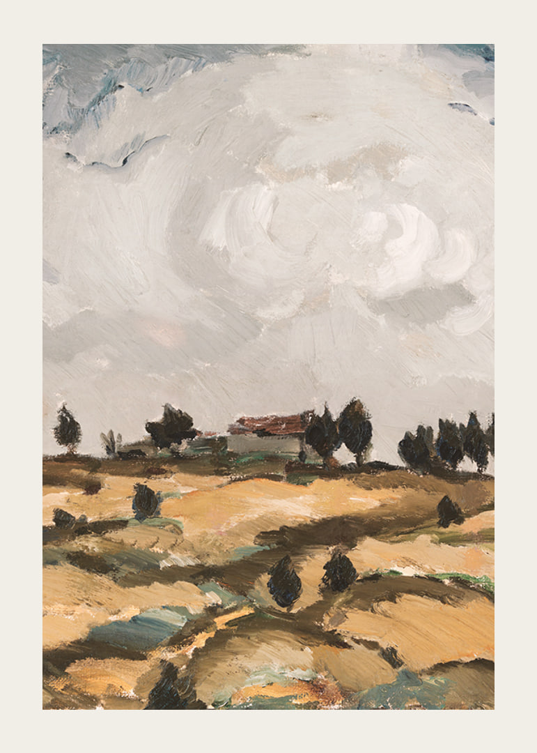 Autumn Landscape With Clouds By Ilmari Aalto-12