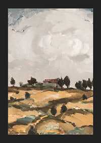 Autumn Landscape With Clouds By Ilmari Aalto-7