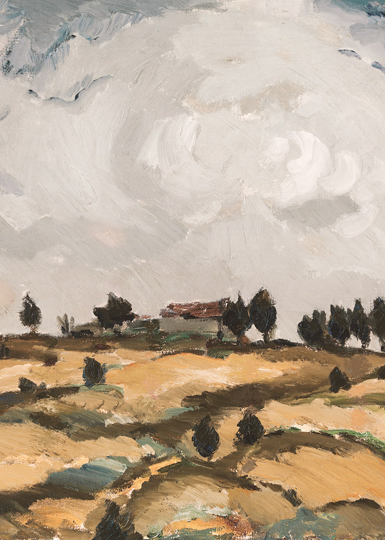 Autumn Landscape With Clouds By Ilmari Aalto-12