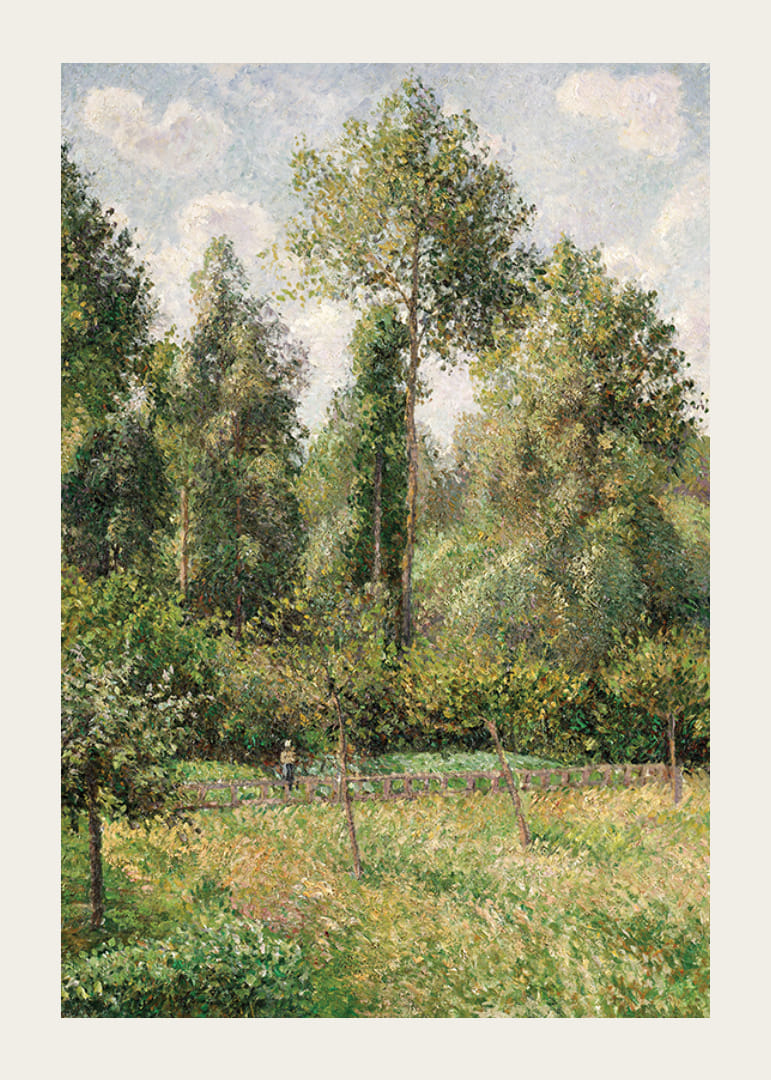 Poplars Éragny By Camille Pissarro-12