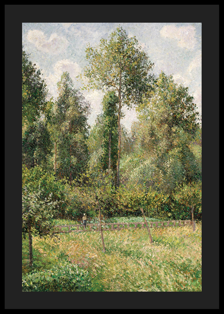 Poplars Éragny By Camille Pissarro-12