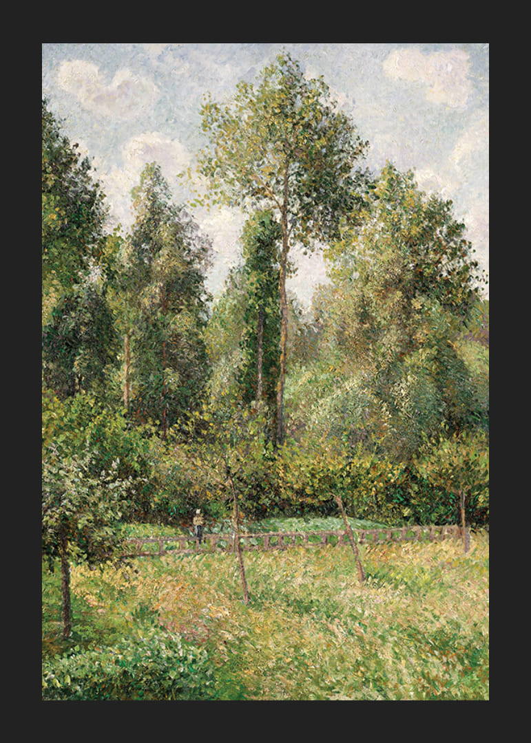 Poplars Éragny By Camille Pissarro-12