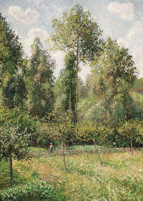 Poplars Éragny By Camille Pissarro-12