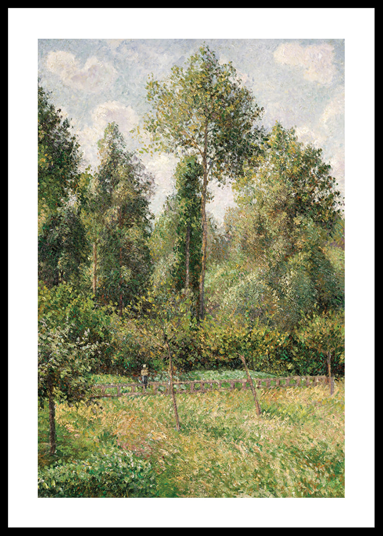 Poplars Éragny By Camille Pissarro-12