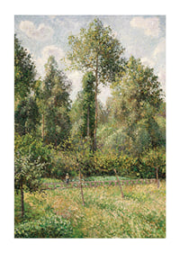 Poplars Éragny By Camille Pissarro-3
