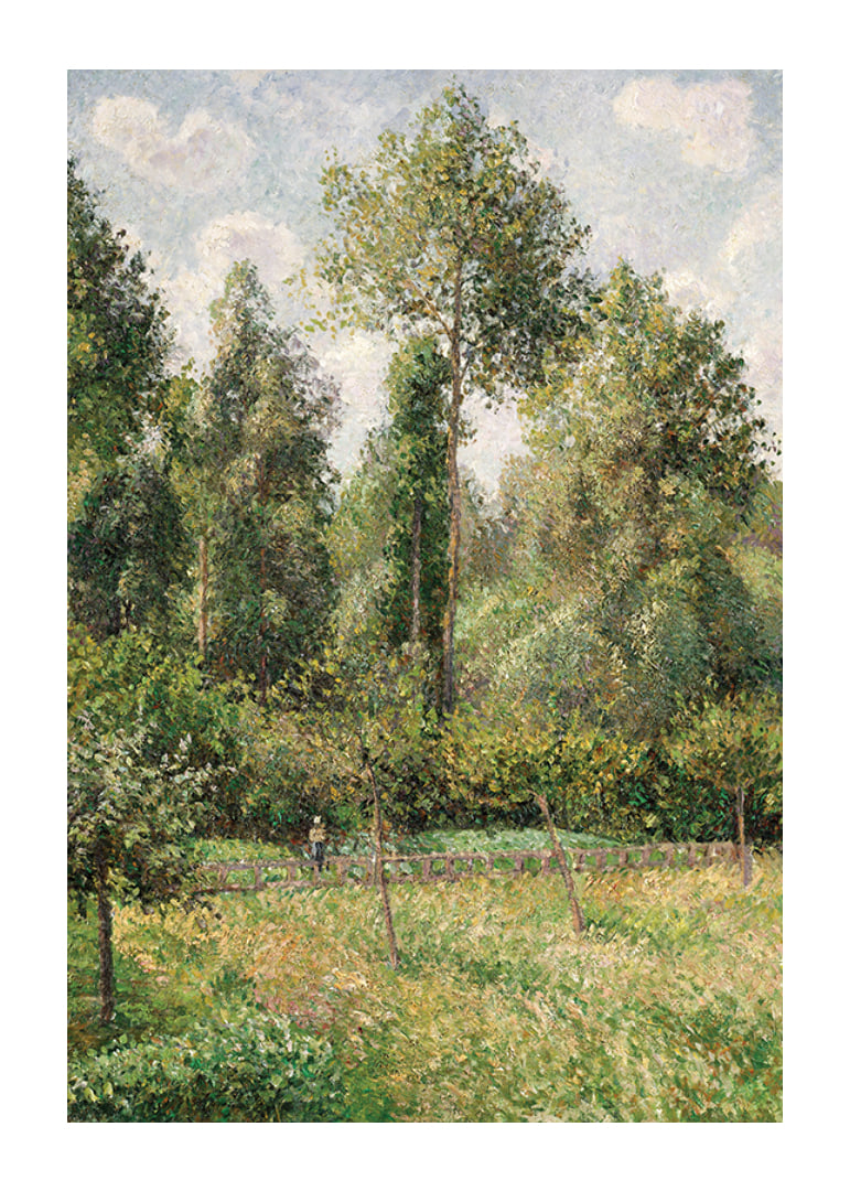 Poplars Éragny By Camille Pissarro-12