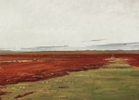 Solnedgang Over Brovandene Ved Skagen By Michael Ancher-3