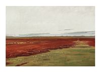 Solnedgang Over Brovandene Ved Skagen By Michael Ancher-1