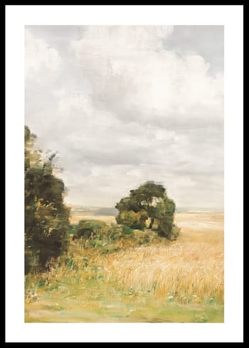 Poster Landskab Med Udsigt Over Mark By Carl Holsøe