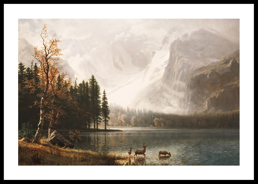 Estes Park Colorado Whyte's Lake By Albert Bierstadt-12