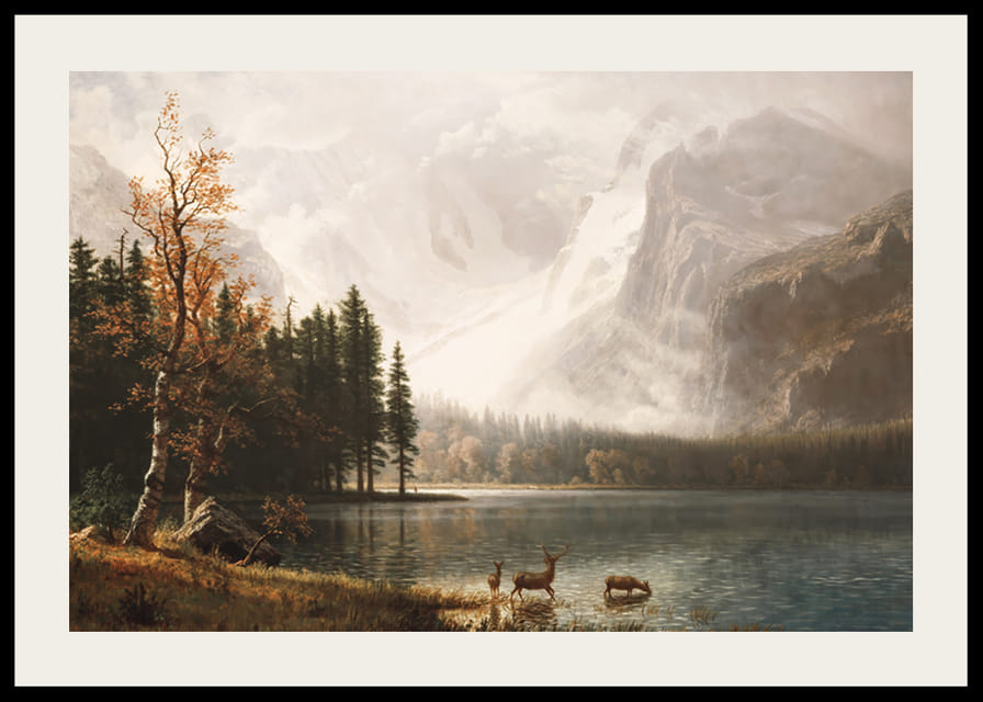 Estes Park Colorado Whyte's Lake By Albert Bierstadt-12