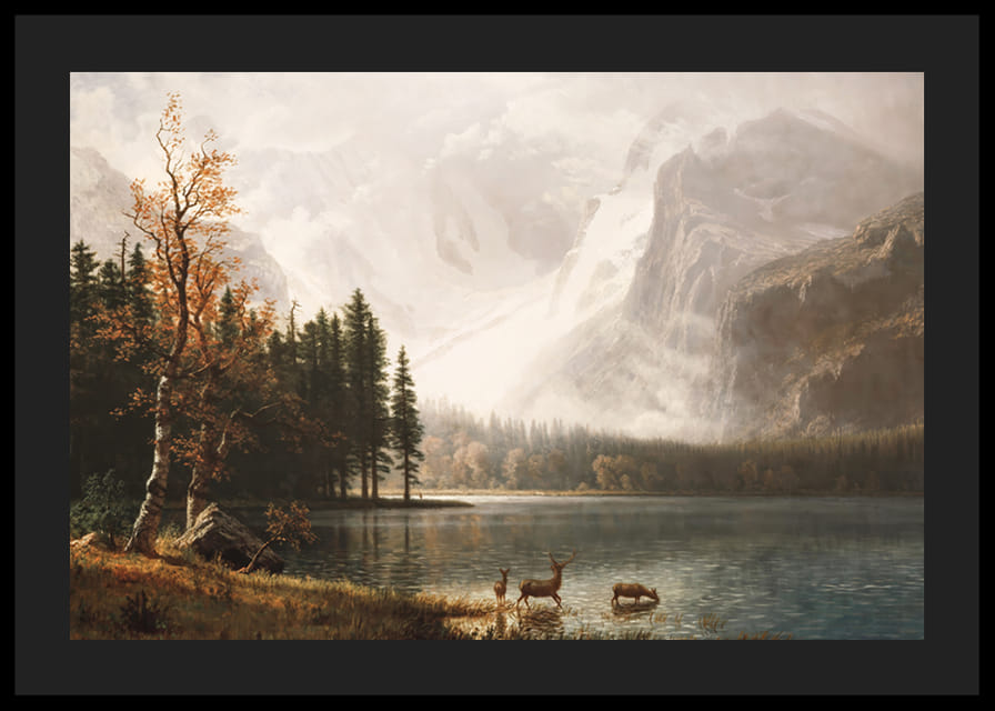 Estes Park Colorado Whyte's Lake By Albert Bierstadt-12
