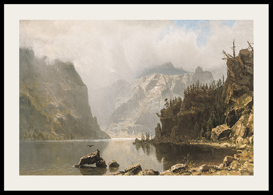 Western Landscape By Albert Bierstadt-12