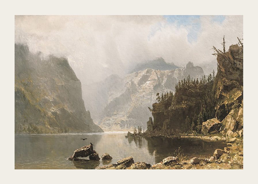 Western Landscape By Albert Bierstadt-12