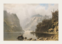 Western Landscape By Albert Bierstadt-5