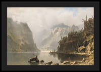 Western Landscape By Albert Bierstadt-6