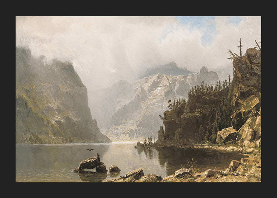 Western Landscape By Albert Bierstadt-12