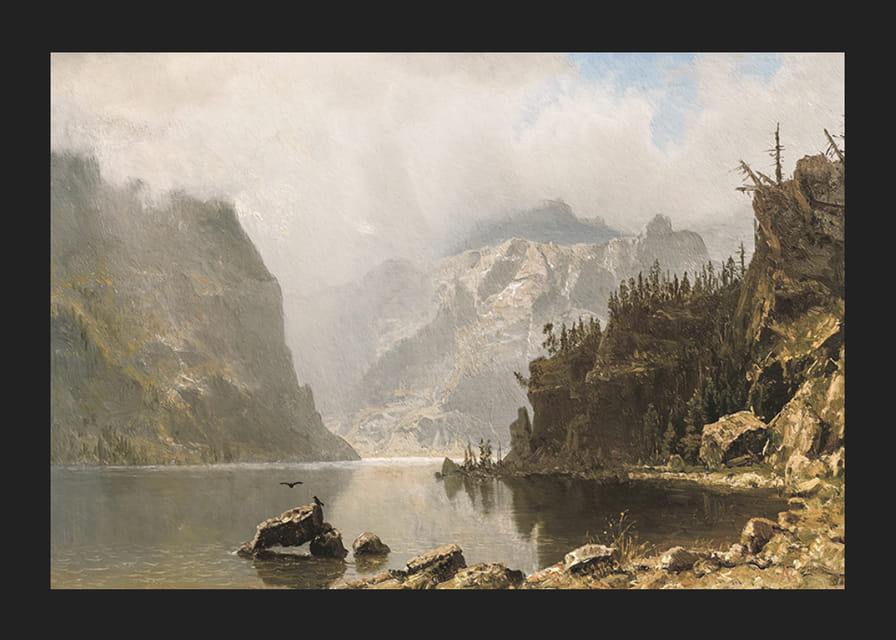 Western Landscape By Albert Bierstadt-12